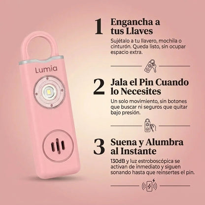 Lumia Safe | Personal Alarm 130dB (2 + 1)