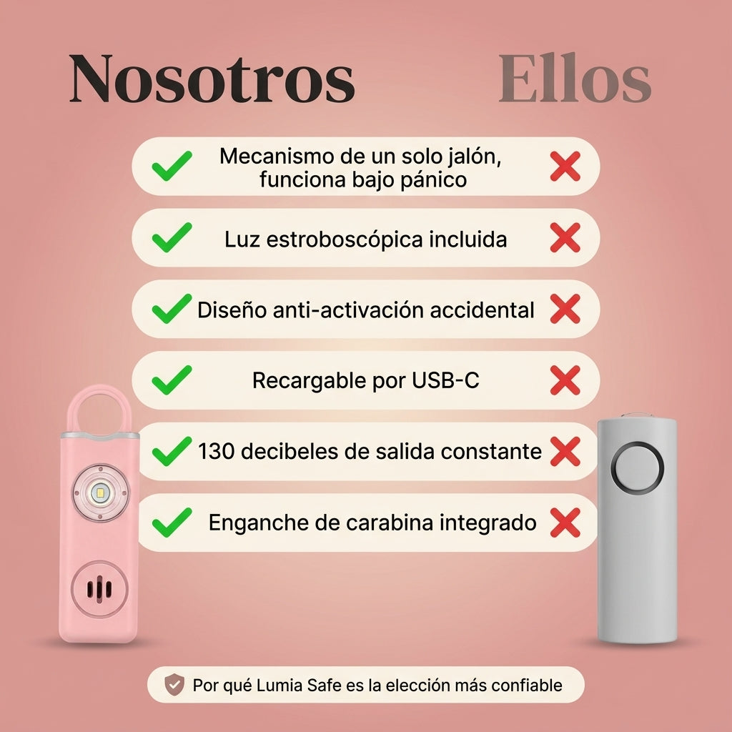 Lumia Safe | Alarma Personal 130dB